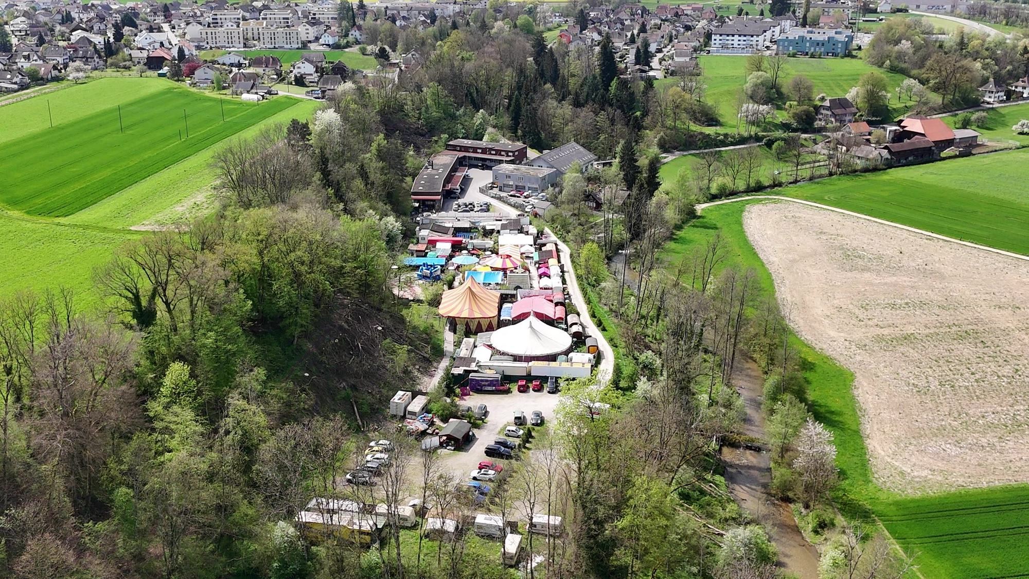 Luftaufnahme des Mange Areals in Roggwil BE
